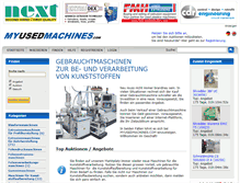 Tablet Screenshot of myusedmachines.com